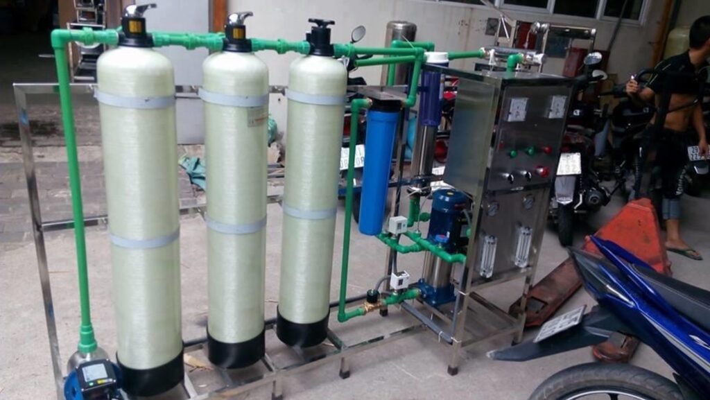 Hệ thống xử lý nước đóng chai 250 lit