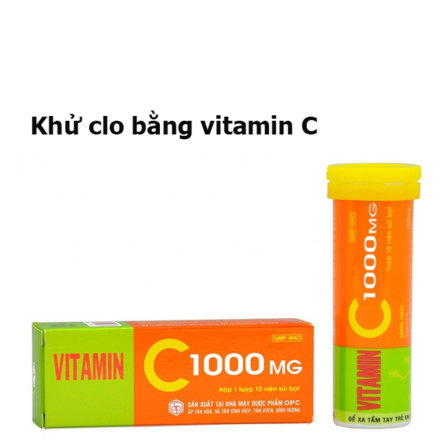 Dùng vitamin C để khử Clo khá tốn kém